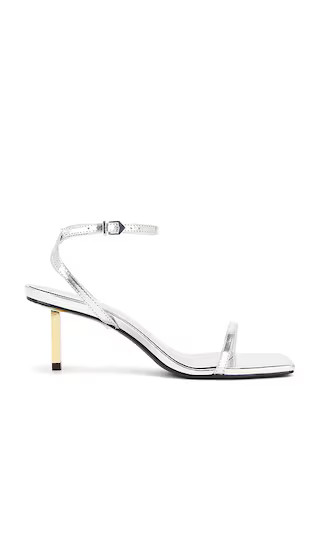 Sammy Mid Sandal in Prata | Revolve Clothing (Global)