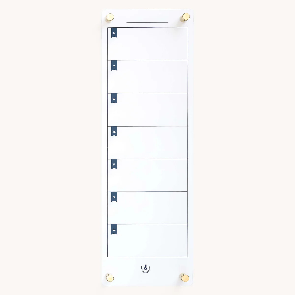 Acrylic Wall Calendar \u2013 Simplified Weekly | For Schedules & Meal Plans | Simplified by Emily Ley