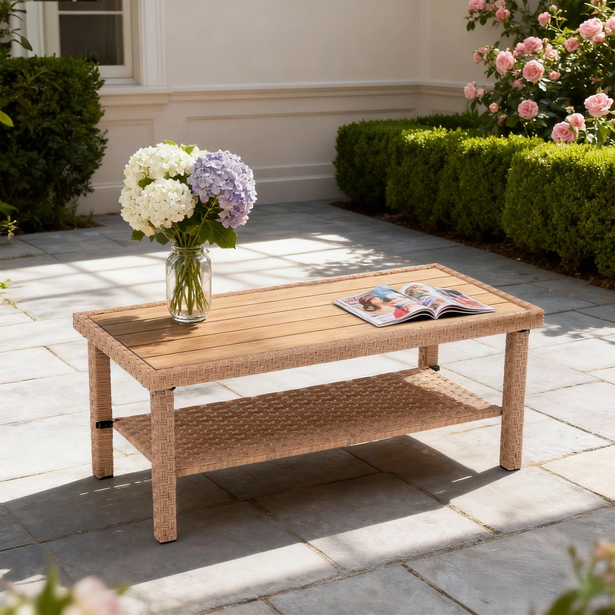 Outdoor Rattan Coffee Table | Wayfair North America