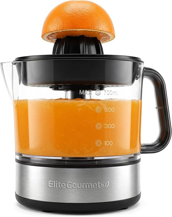 Elite Gourmet ETS623 BPA-Free 40-Watt Electric Citrus Juicer, Compact, Large Volume, Pulp Control... | Amazon (US)