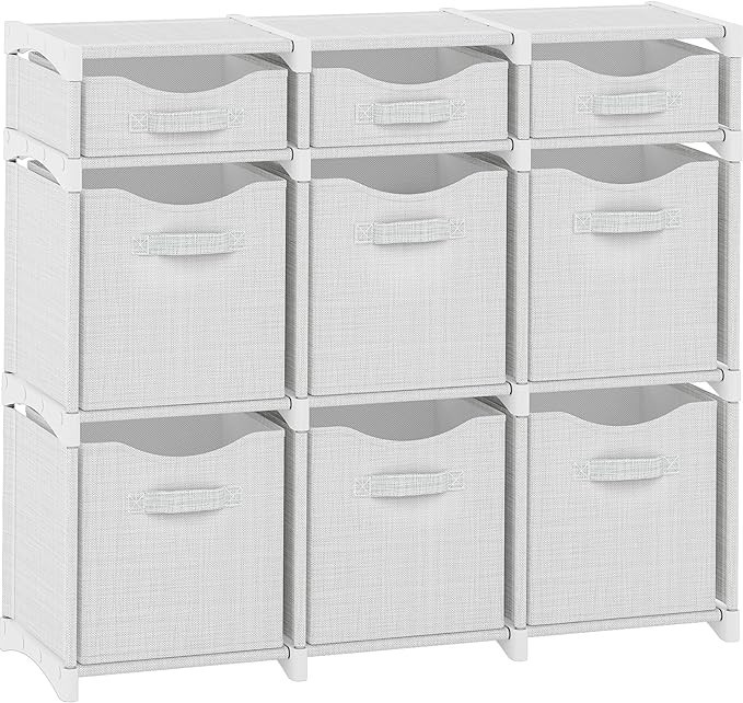 9 Cube Closet Organizers And Storage | Includes All Storage Cube Bins | Easy To Assemble Closet S... | Amazon (US)