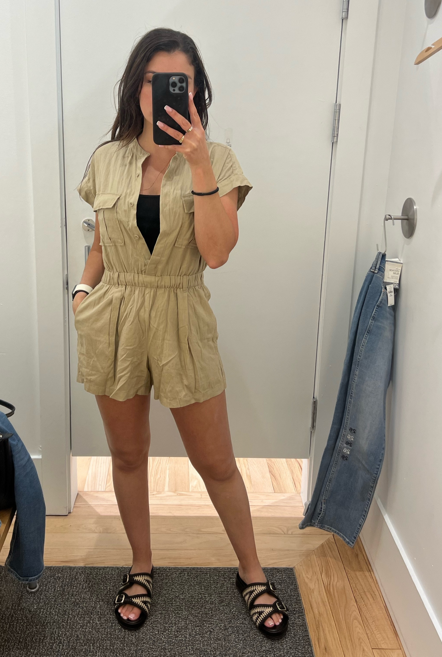 Linen-Blend Utility Romper from Gap 
#Gap #romper #summer #jumpsuit #tryon

#LTKFindsUnder100 #LTKSaleAlert #LTKSummerSales