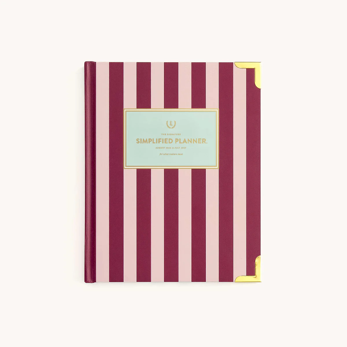 2026-2027 Weekly Planner | Bookbound Simplified Planner Berry Stripe | Simplified by Emily Ley