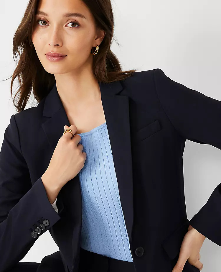 The One-Button Blazer in Seasonless Stretch | Ann Taylor | Ann Taylor (US)
