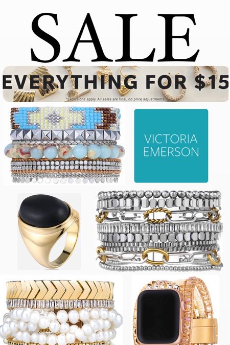 Victoria Emerson sale - $15 sitewide!  These are my absolute favorite bracelets! I wear them every day. I love the Boho cuffs because it looks like you’re wearing multiple bracelets with an easy magnetic clasp so they are quick to put on when I’m in a rush in the morning (always😅). 

I also love the wrap bracelets because they have a neutral look to them and go with everything. 
These also make great gifts because they are a one size fits all. 
Bracelet and necklace extenders are available for free!  Mother’s Day gift idea! 

#LTKGiftGuide #LTKfindsunder50 #LTKsalealert