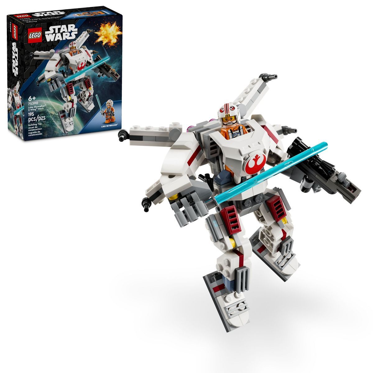 LEGO Star Wars Luke Skywalker X-Wing Mech Buildable Action Figure 75390 | Target