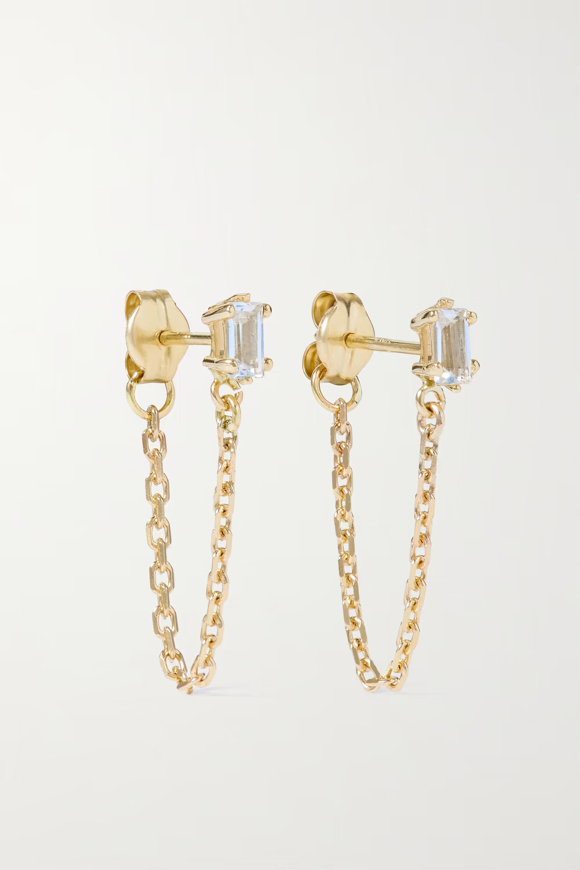 10-karat gold topaz earrings | NET-A-PORTER (US)