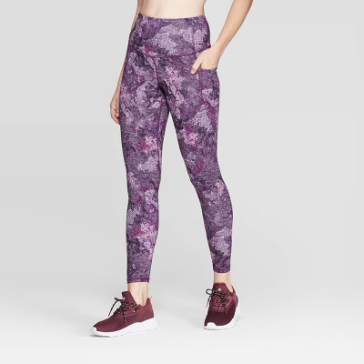 Women's Studio High-Waisted Marble Print Leggings 25" - C9 Champion® | Target