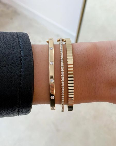 Use code : EARLY30SU8S 
I wear the 2 bracelets on the right daily. Currently on sale!! 30% off…best discount I’ve seen on these fine jewelry pieces!  I have very petite wrists & wear the 15cm 

#LTKsalealert #LTKHoliday #LTKGiftGuide