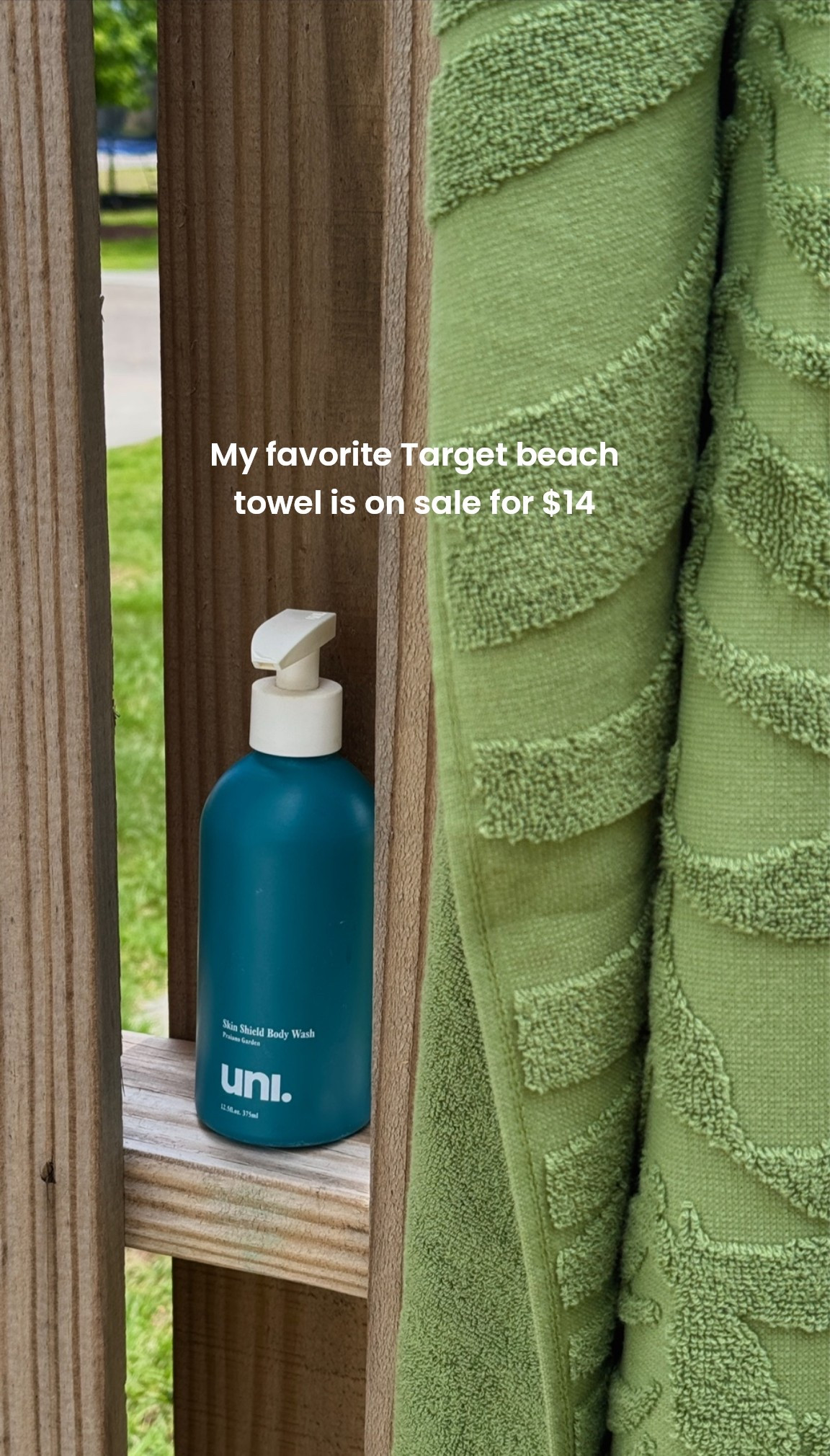 The perfect shade of green and currently on sale for $14!