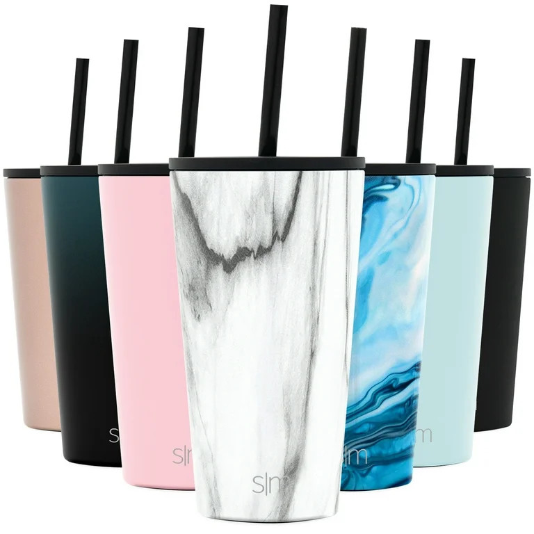 Simple Modern 16oz Classic Tumbler with Straw Lid & Flip Lid - Travel Mug Gift Vacuum Insulated C... | Walmart (US)