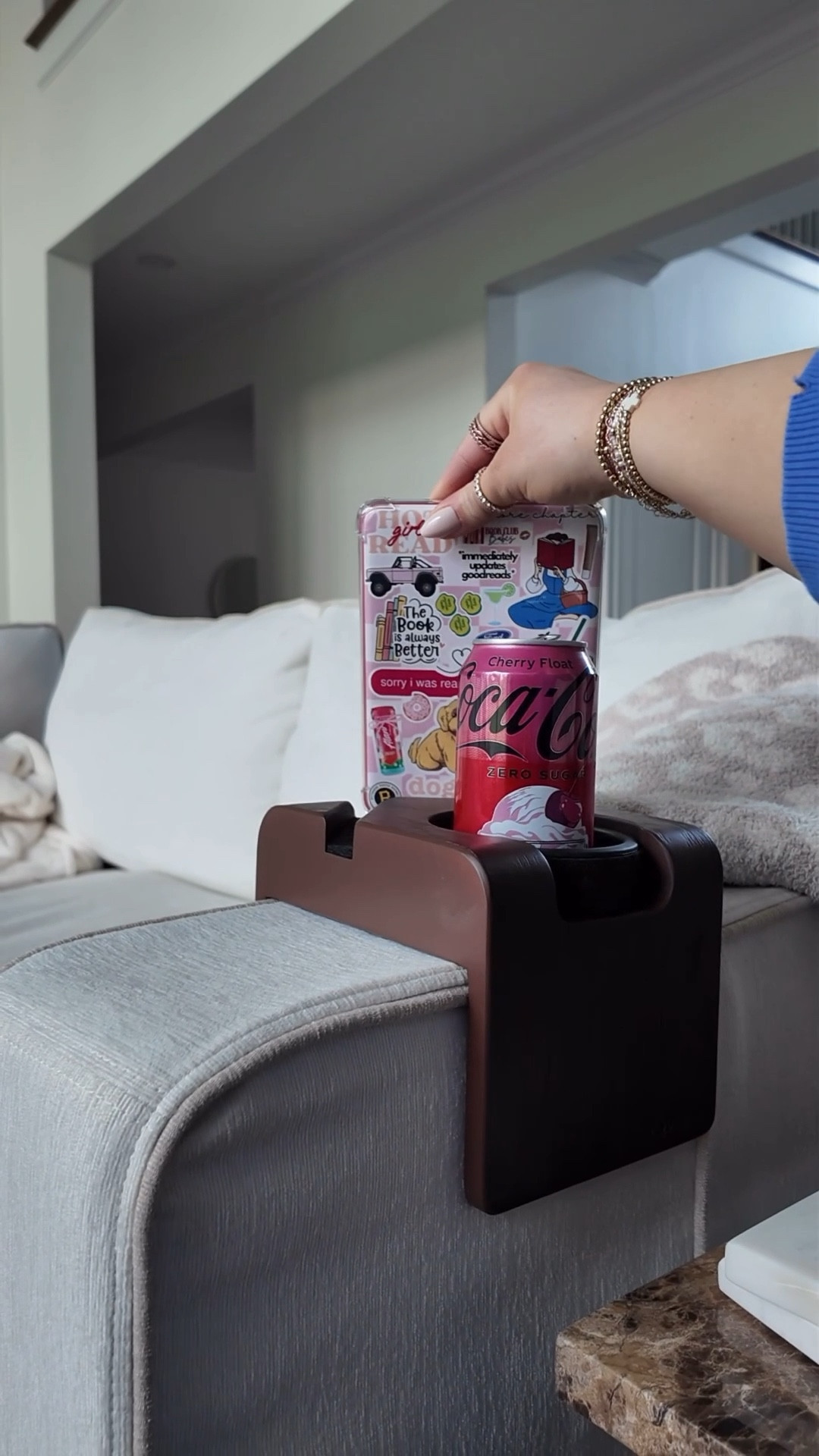 Little things that make a big difference 😍✨ This @lovesac LoveSac drinkholder = the ultimate sidekick for my Sactional.
Drink ✔️
Kindle or phone ✔️
Cozy perfection ✔️

And the best part?
💰 Everything is 35% OFF through tomorrow

Don’t miss out. Your future cozy evenings will thank you 🤍

#LTKHome