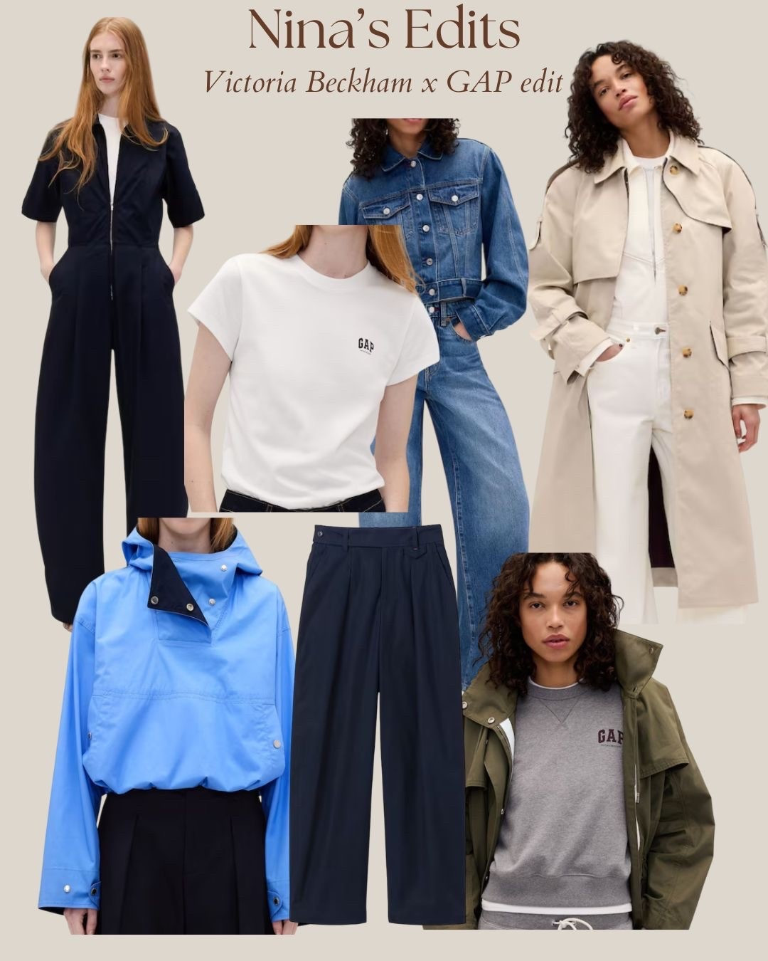 GAP x Victoria Beckham range. 
Early access before it goes live 9am Friday 