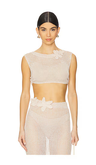 Yoko Shirt in Knitted Sand | Revolve Clothing (Global)