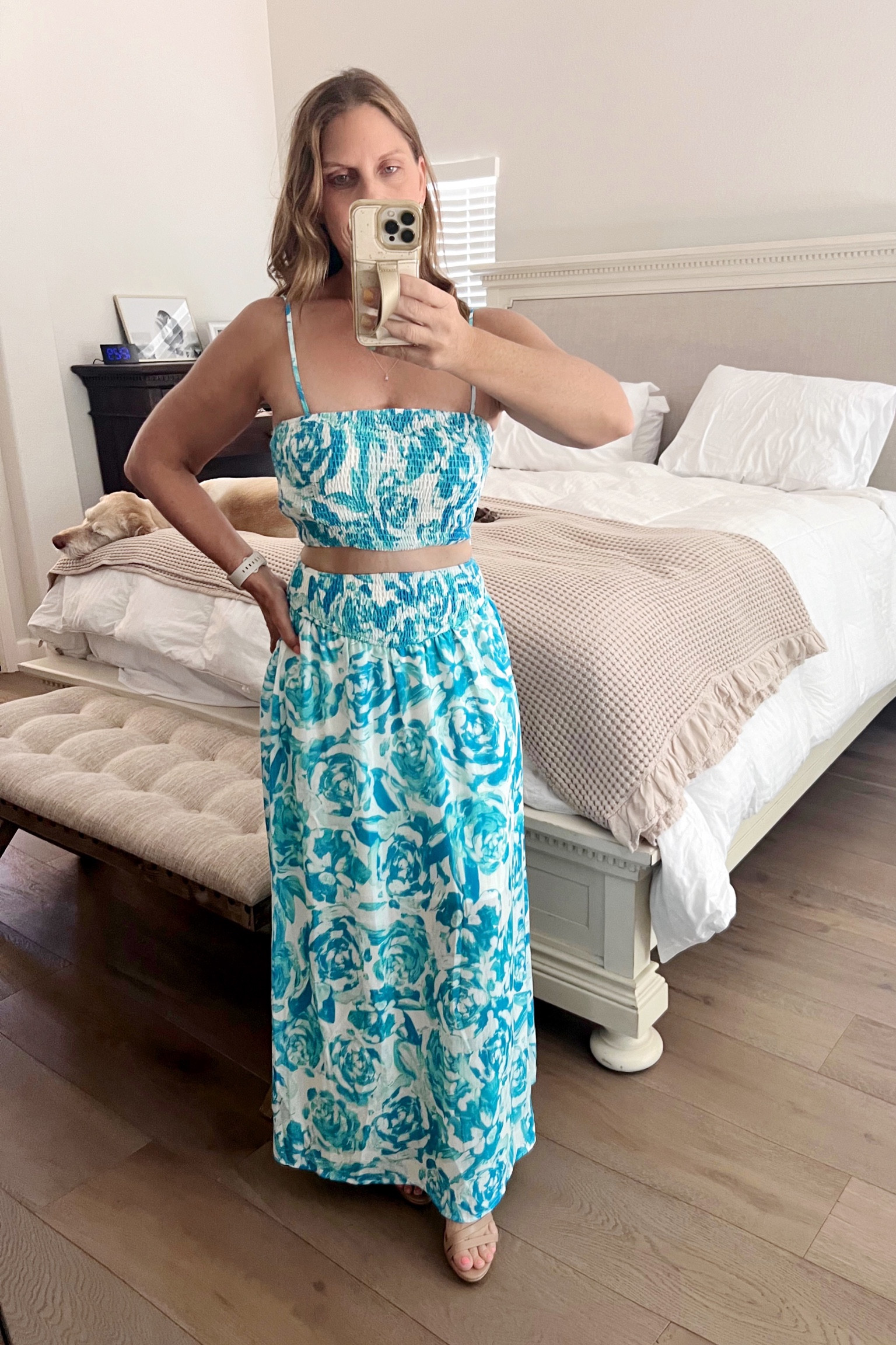 Cute Summer Vacation Beach Set - Matching Skirt and Crop Top