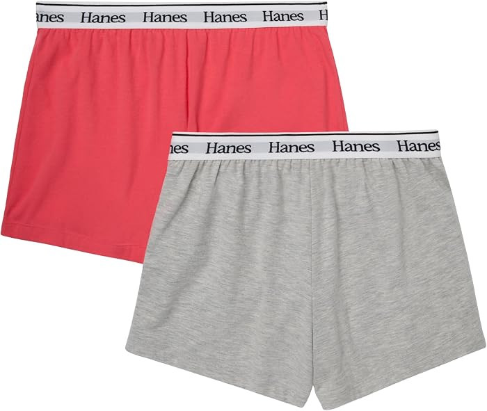 Hanes Womens Originals Pajama Shorts Pack, 2-Pack, Comfywear Pajamas for Women Set, Loungewear Cl... | Amazon (US)