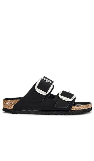 Arizona Big Buckle Sandal in Black | Revolve Clothing (Global)