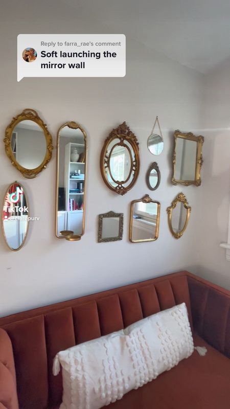 Obsessed with my mirror gallery wall 

#LTKhome