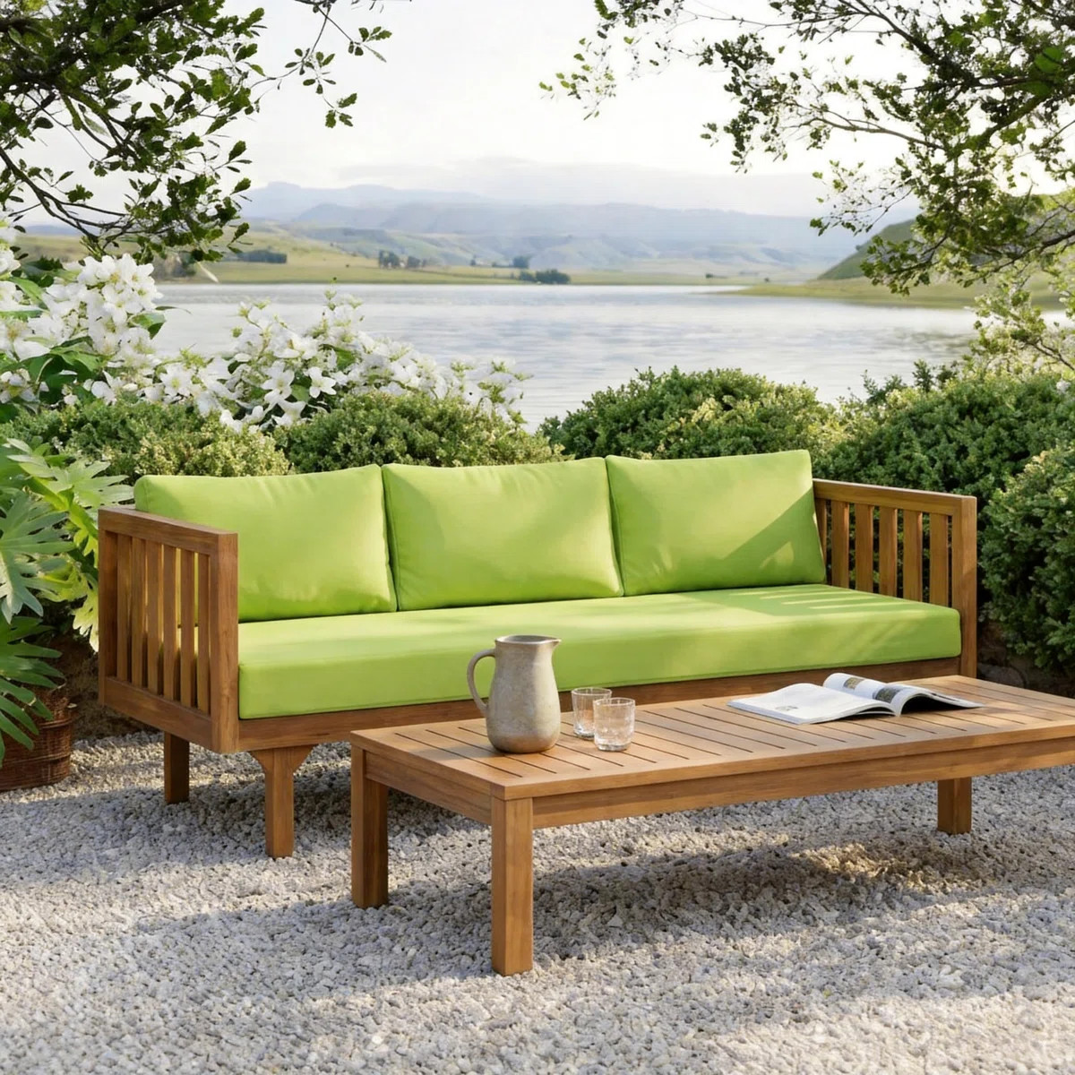 Outdoor Patio Daybed with Cushions | Wayfair North America