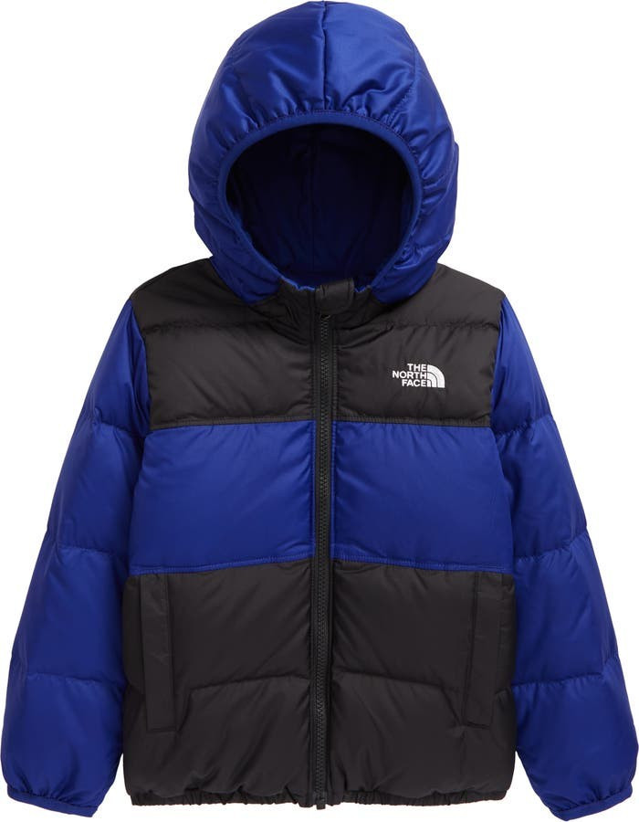Kids' Moondoggy Reversible Water Repellent 550 Fill Power Down Puffer Jacket | Nordstrom