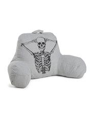 30x19 Skeleton Backrest Pillow | TJ Maxx