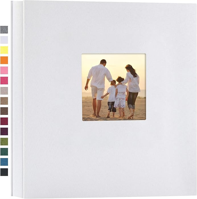 Photo Album 4x6 Pictures, 1000 Pockets, Linen Cover, White | Amazon (US)