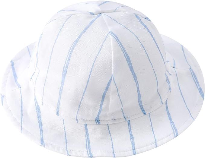 pureborn Baby Toddler Bucket Hat for Infant Boys Girls Kids Breathable Sun Hat with Chin Strap | Amazon (US)