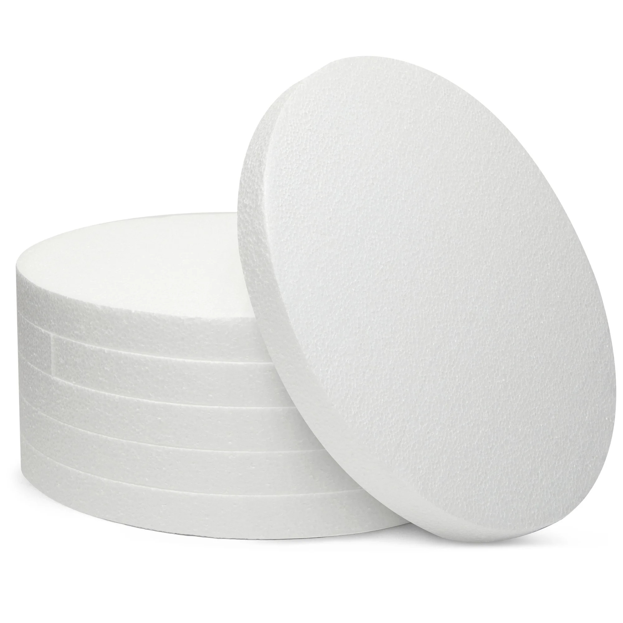 6 Pack 12x12-Inch Round Foam Circles for Crafts, 1" Thick, for DIY Projects, Decorations (White) ... | Walmart (US)