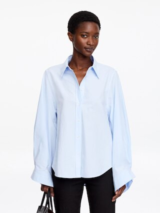 Volume-Sleeve Shirt – Light Blue – Women – ARKET GB | Arket UK