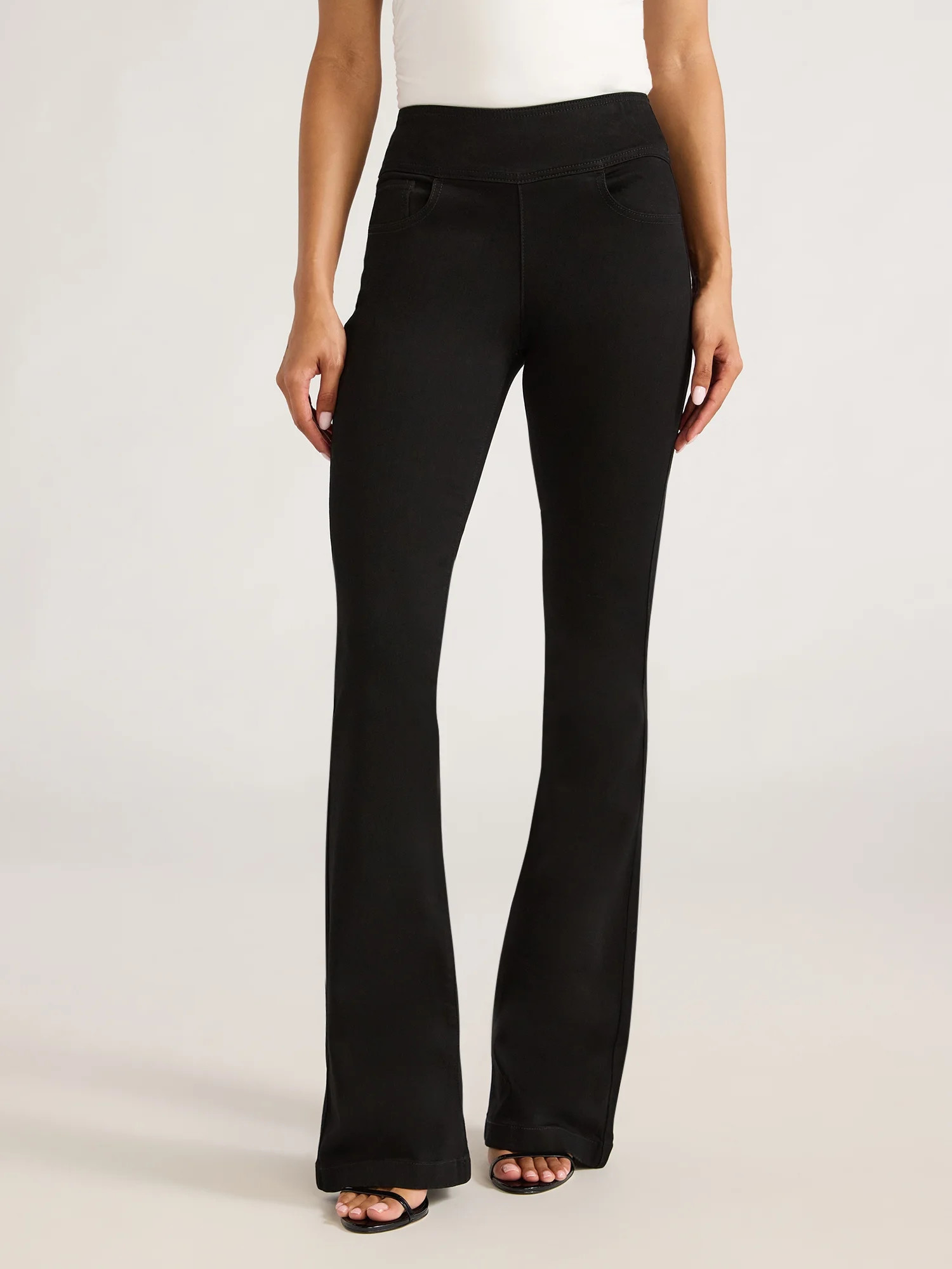 Sofia by Sofia Vergara Women's and Women's Plus Melisa Flare High Rise Pull On Jeans, 30.5", 32.5... | Walmart (US)