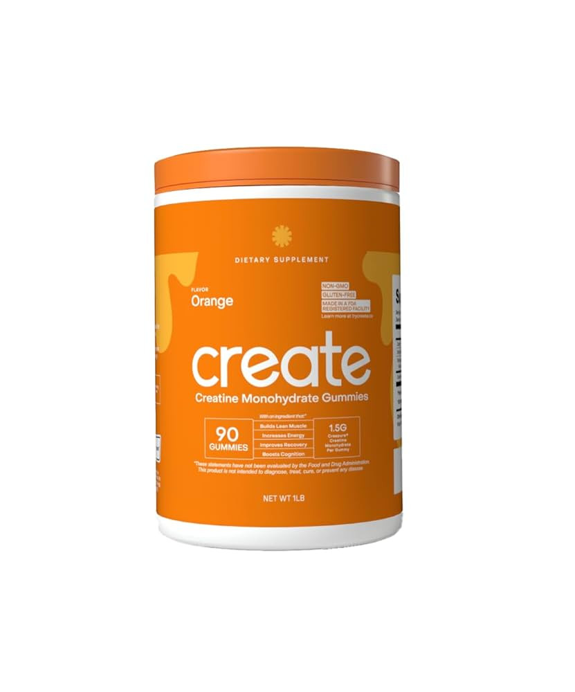 Create Creatine Monohydrate Gummies for Men & Women, Boost Focus, Strength, and Endurance, Anti-M... | Amazon (US)