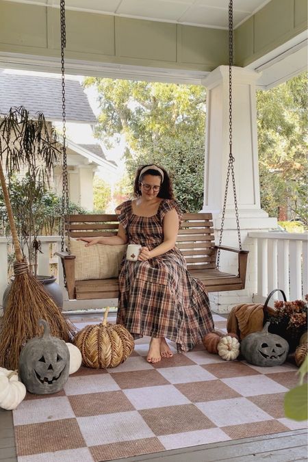 Make your own stone pumpkins for a fun fall porch alternative to real pumpkins that melt in this heat! 

#LTKhome #LTKFind #LTKSeasonal