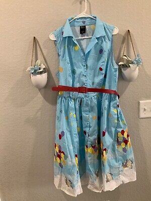 Her Universe Disney Pixar UP Balloons Retro Dress blue size 18 sleeveless | eBay US