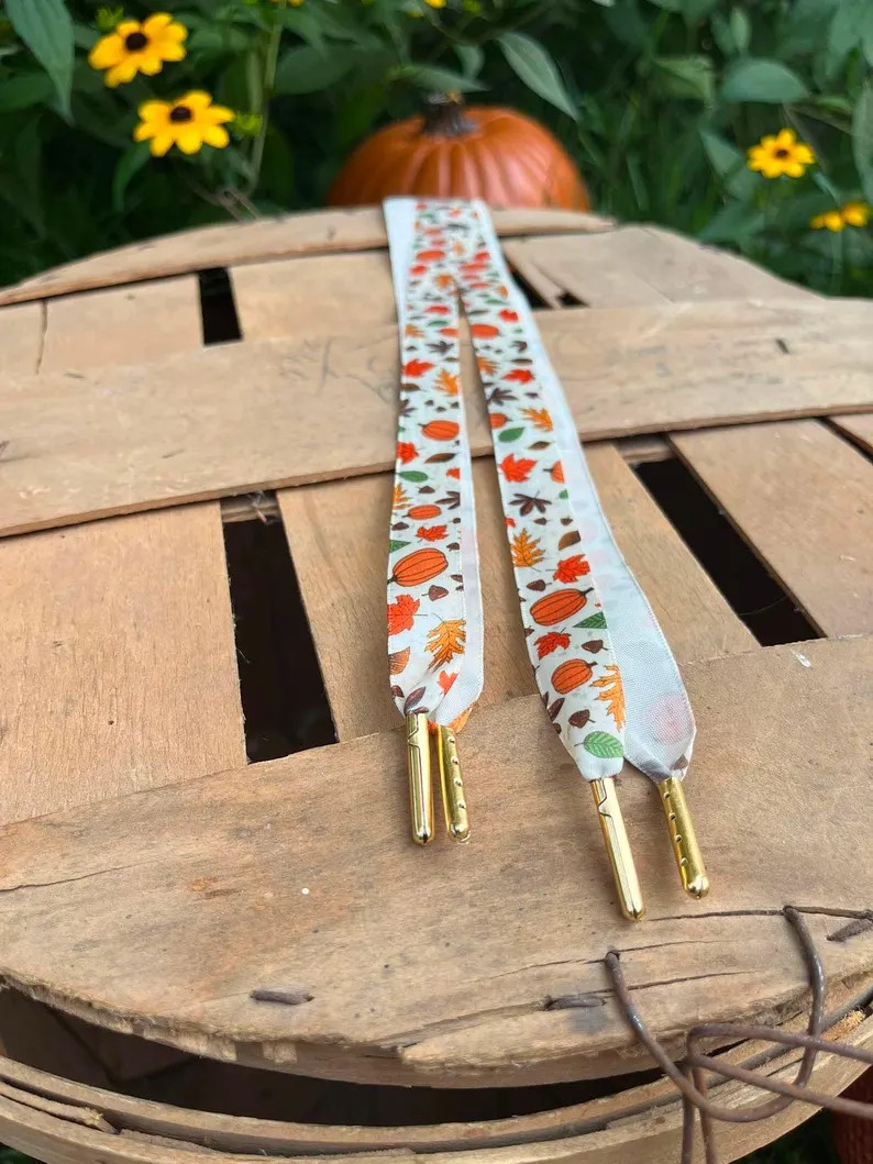 Fall Shoelaces (Pumpkin,Leaves) | Etsy (Global)