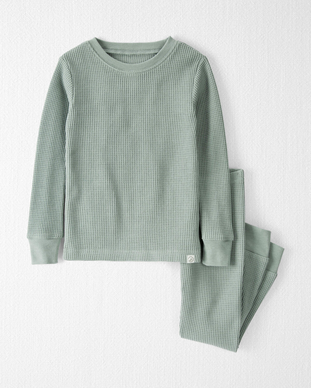 Toddler Organic Cotton Waffle Knit Pajamas Set - Sage Pond - Little Planet | Carter's | Carter's Inc