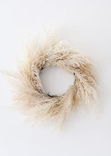 Afloral Neutral Faux Pampas Grass Wreath - 36" | Amazon (US)