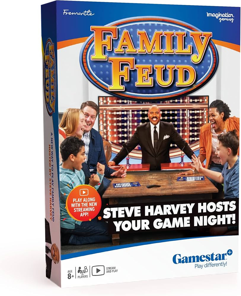Family FEUD with Steve Harvey Game, Stream Steve Right into Your Living Room, Gamestar+ App, Stud... | Amazon (US)