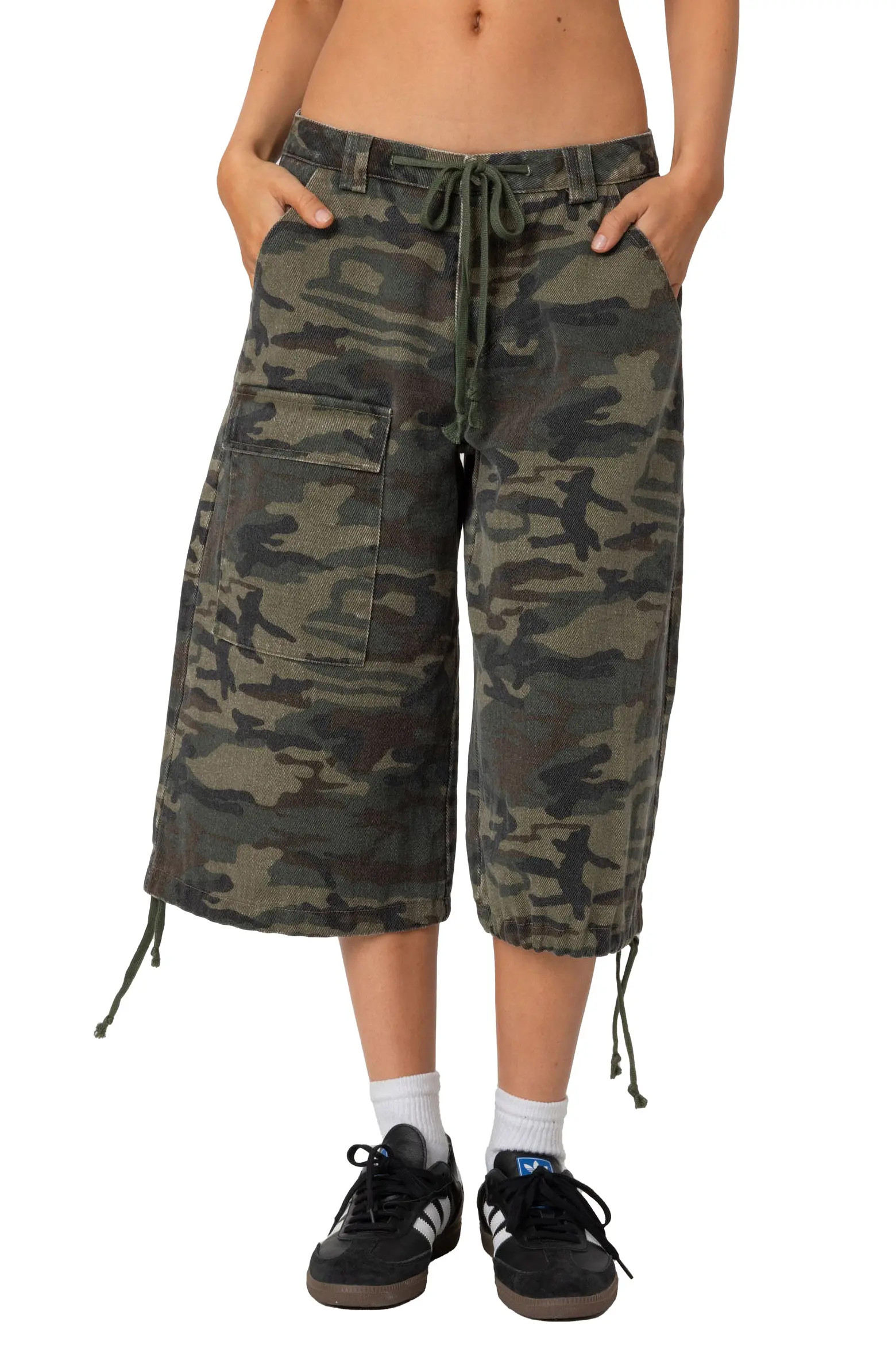 Camo Low Rise Cargo Bermuda Shorts (Women) | Nordstrom | Nordstrom
