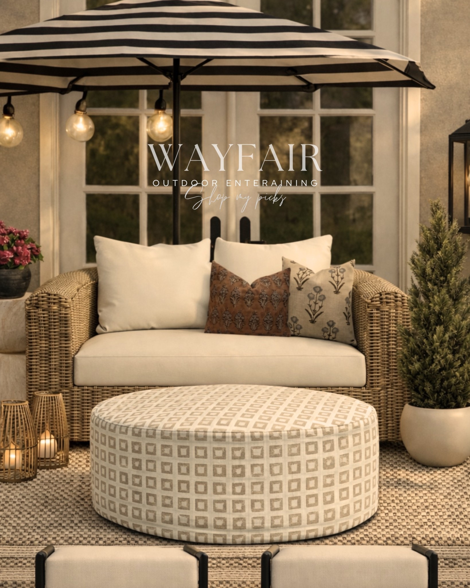 #ad Long summer nights, good food, and a space that brings everyone together ✨
This is your sign to create an outdoor setup you never want to leave.

@wayfair has everything you need to create the outdoor living space of your dreams! 

#WayfairPartner #wishyouwerehere #outdoor #Wayfair