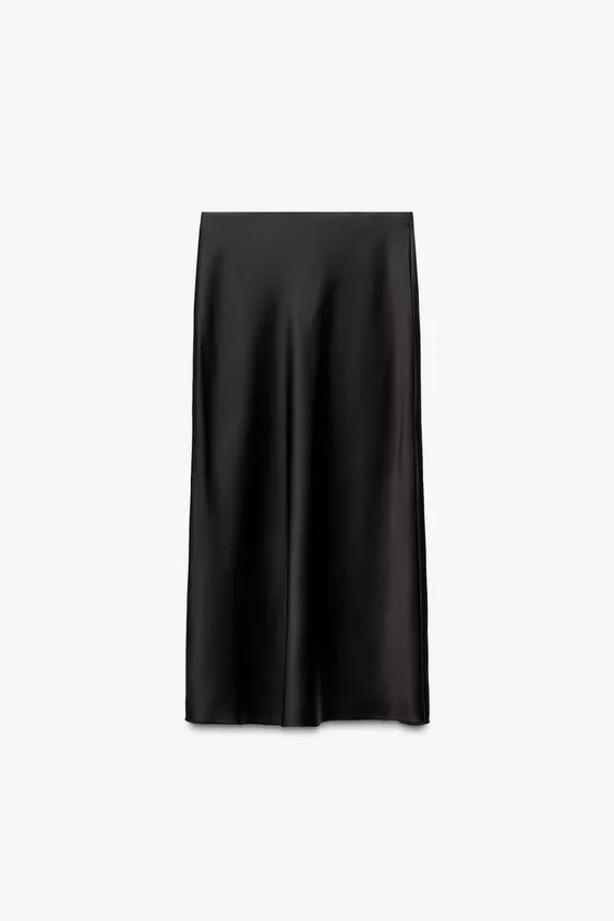 SATIN MIDI SKIRT | Zara UK