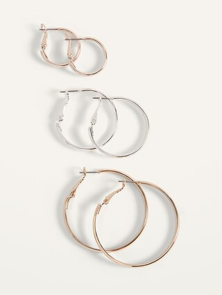 Hoop Earrings Variety 3-Pack for Women | Old Navy (US)