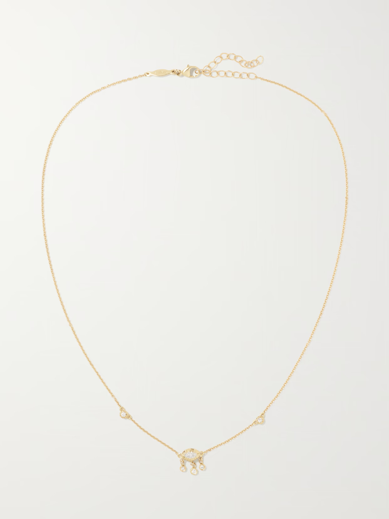 Jacquie Aiche - Sophia Shaker 14-karat Gold Diamond Necklace - One size | NET-A-PORTER (US)