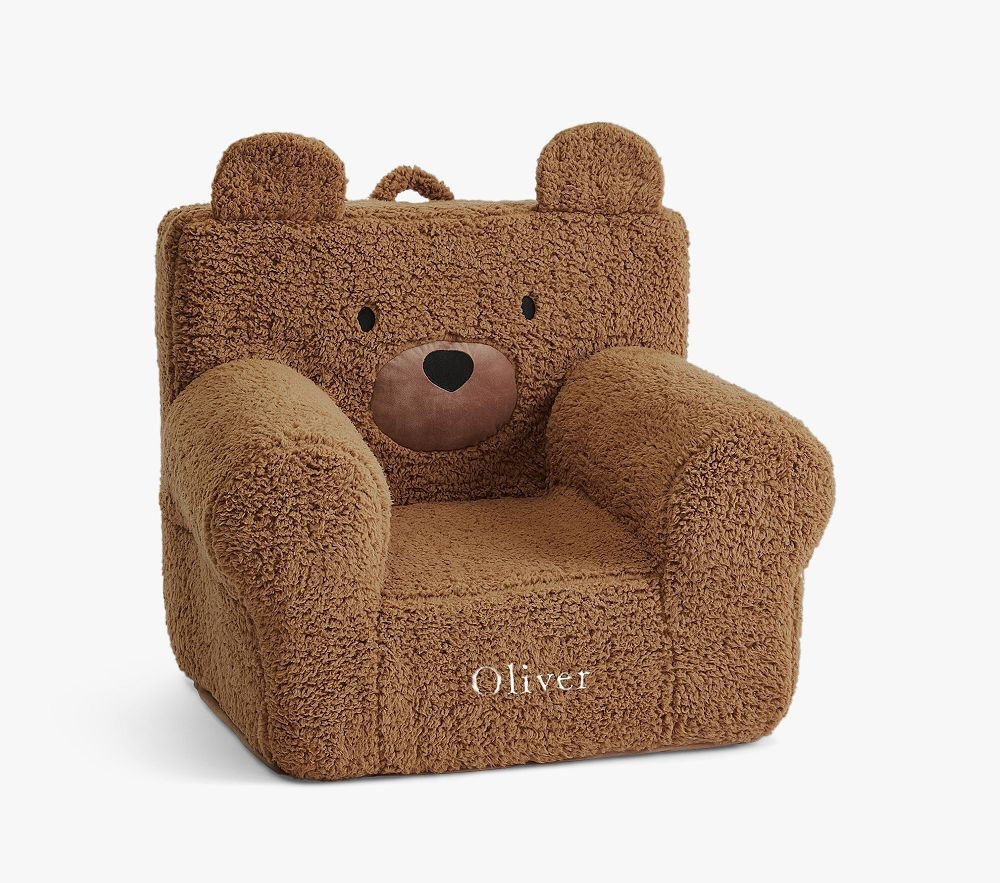 Kids Anywhere Chair(R), Cozy Critter Caramel Sherpa Bear | Pottery Barn Kids