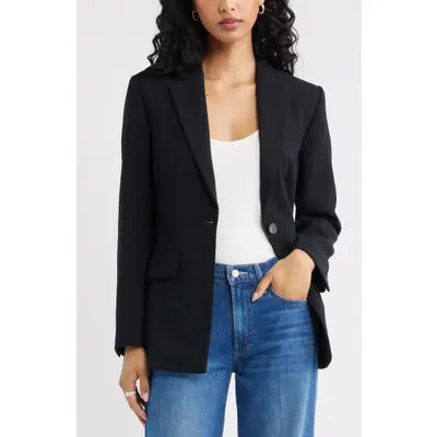 Open Edit The Curator Fitted Blazer in Brown Seal at Nordstrom, Size Large | Nordstrom