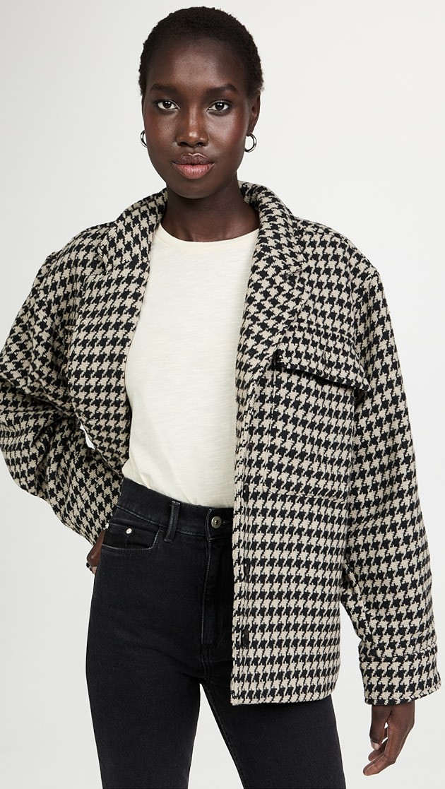 Medium Houndstooth Flynn Jacket | Shopbop