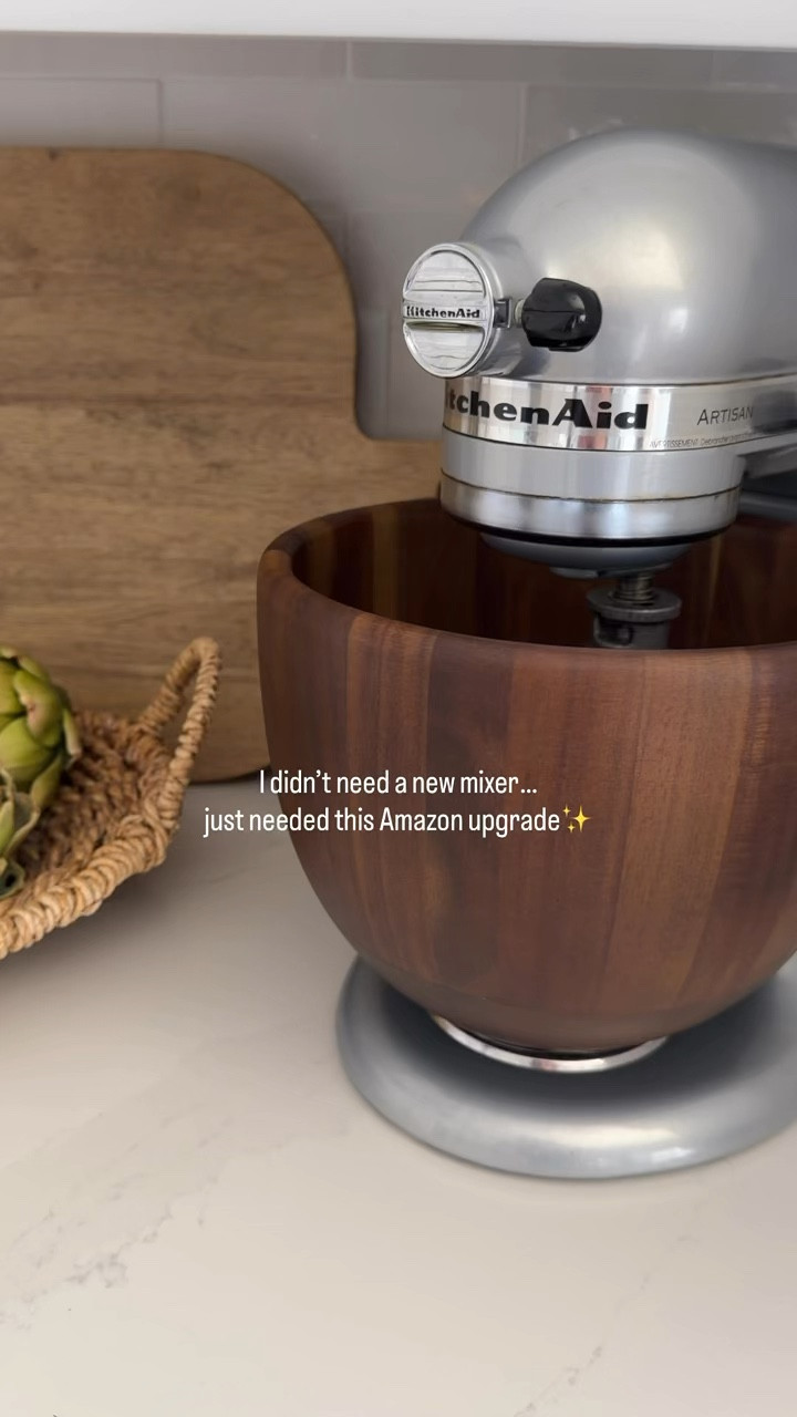 My new wooden mixing bowl  is so pretty. Amazon wooden mixer bowl. 

#LTKfoodie #LTKHome