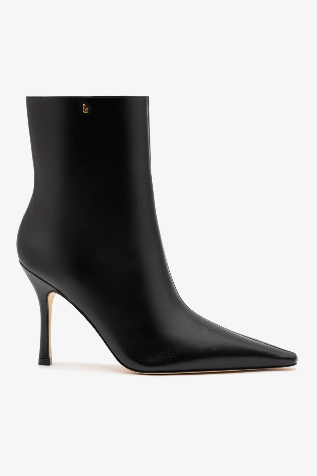 Mini Carine Boot In Black Leather | Larroude