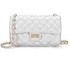 Quilted Crossbody Bags for Women, Small Soft Shoulder Handbags, Ladies Mini Vegan Leather Clutch ... | Amazon (US)