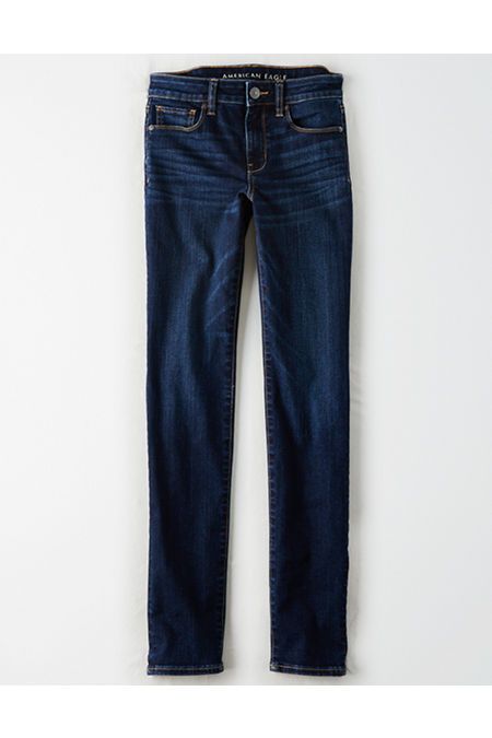 AE Ne(x)t Level Skinny Jean Women's Rich Sapphire 14 Regular | American Eagle Outfitters (US & CA)