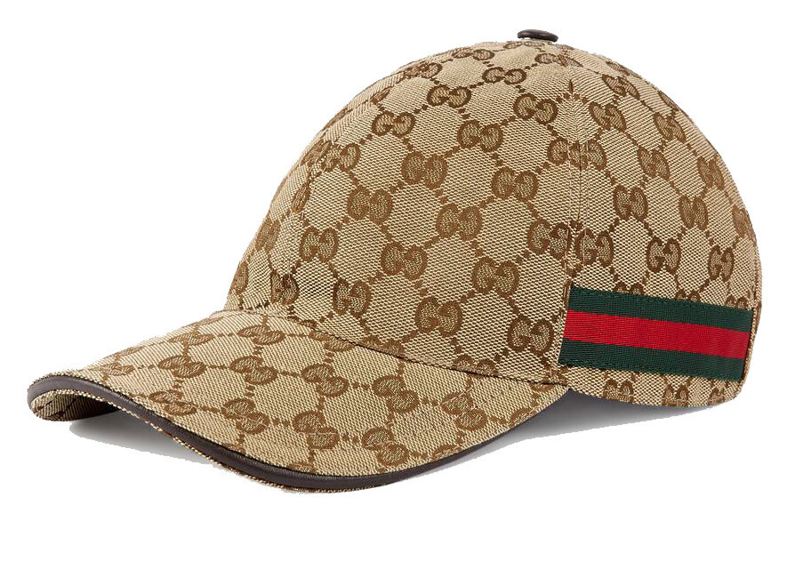 Men's Gucci Original GG Canvas Baseball Hat with Web in Beige/Brown | StockX
